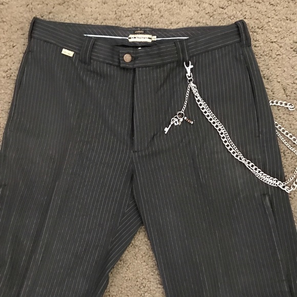 Men’s Subscript Wide Leg Casual Pant. - Picture 2 of 8